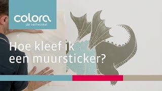 Hoe kleef ik een muursticker [upl. by Eiramrebma]