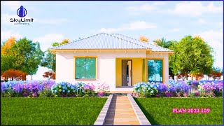 2 BEDROOMS STARTER PACK  HOUSE DESIGN  MODERN HOUSE DESIGN  PLAN 2023 109 [upl. by Grunberg]