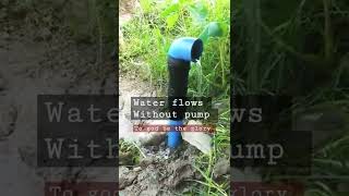 FREE WATER SUPPLY from deep water pipe without pump deepwell shorts [upl. by Edrahs605]