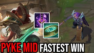 HOW TO WIN AT 10 MINUTES WITH PYKE MID [upl. by Ledda]