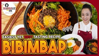 BIBIMBAP  The easiest yet best recipe to follow Most popular Korean Dish  비빔밥 [upl. by Oriaj694]