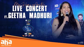 FtGeetha Madhuri Live Concert At My Home Avatar  Telugu Indian Idol Season 3  YouWe Media [upl. by Aedni]