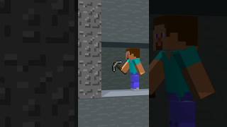 Quando você encontra cascalho no Minecraft minecraftanimation [upl. by Ardnasxela]