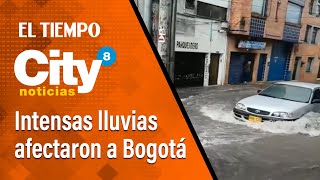 Intensas lluvias afectaron varios sectores de Bogotá [upl. by Ailahtan43]