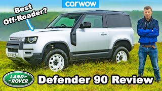 Land Rover Defender 90 ultimate review  offroad onroad amp launched to 60mph [upl. by Dorry358]