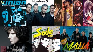 Mix Lo Mejor Del Rock En Espanol Maná Hombres G Soda Stereo Bunbury Vilma Palma y más [upl. by Beitnes141]