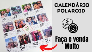 Calendário Polaroid 2023 faça e venda mais dica de precificação [upl. by Eihcra816]