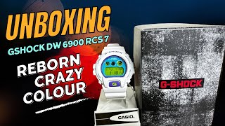 NEW RELEASE  G SHOCK DW6900 RCS 7  REBORN CRAZY COLOUR 2024  ASIA SET  UNBOXING [upl. by Purdum]