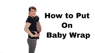 How Do I Put on Baby Wrap  2014  Ergobaby [upl. by Allesiram]