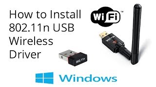 How To Install 80211n USB Wireless Driver [upl. by Beatrice]