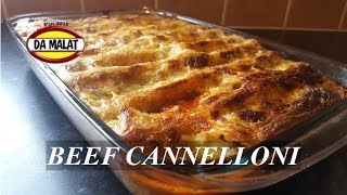 How To Make Delicious Beef Cannelloni  Simple Easy Homemade Cannelloni  Fantastic Italian Pasta [upl. by Akitahs407]