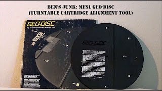 Oddity Archive Episode 1315 – Ben’s Junk MFSL GeoDisc Turntable Cartridge Alignment Tool [upl. by Amsirhc]