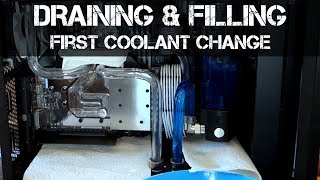 FIRST COOLANT CHANGE  Draining Distilled Water amp Filling with Coolant [upl. by Sheehan430]