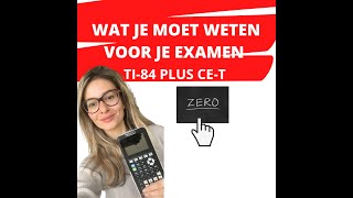 Werken met TI 84 Plus CET [upl. by Euqinotna50]