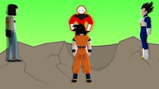 غوكو وا بيجيتا وا أندرويد 17 ضد جيرين goku and vegeta and android 17 vs jiren💥👏 [upl. by Volotta446]