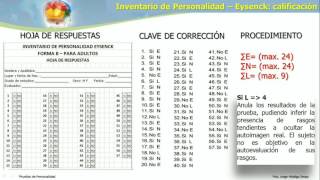 SESION 6 INTERPRETACION INVENTARIO EYSENK  B [upl. by Meil]