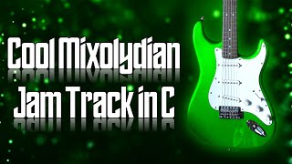 Cool Mixolydian Jam Track in C 🎸 Guitar Backing Track [upl. by Ardnahc]