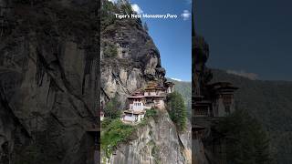 Splendid view of Tiger’s Nest MonasteryParo shorts travel bhutan monastery reels trending [upl. by Aitenev760]