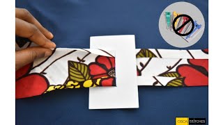 Make BIAS TAPE using CARDBOARDCHIPBOARD  You do not need a Bias tape maker  5 minute DIY craft [upl. by Willey417]