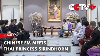 Chinese FM meets Thai Princess Sirindhorn [upl. by Balsam]