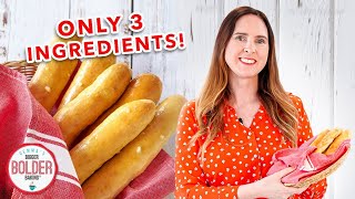 3Ingredient Soft Breadsticks Recipe No Yeast [upl. by Wye]