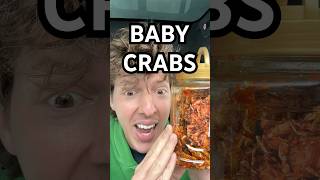 EATING BABY CRABS shorts [upl. by Llezniuq]