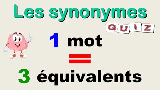 Apprendre les synonymes des mots français [upl. by Tenahs]