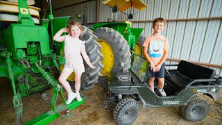 Camping in the Forest and Playing on the Farm Compilation  Tractors for kids [upl. by Gnahk]