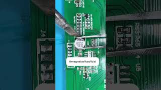 COMO DESSOLDAR UM CAPACITOR SMD DA PLACA [upl. by Nada900]