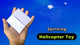 new flying helicopter toy spinning paper toy notebook boomerang paper flying new toy [upl. by Nylyoj]