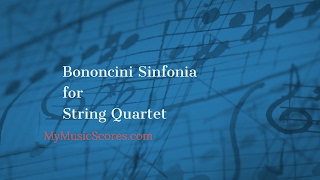 Bononcini Sinfonia for String Quartet [upl. by Nsaj]