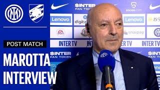 INTER 30 SAMPDORIA  GIUSEPPE MAROTTA EXCLUSIVE INTERVIEW 🎙️⚫🔵 [upl. by Nylkaj]