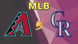 Arizona Diamondbacks vs Colorado Rockies  2024 MLB LIVE SCORE [upl. by Halil]