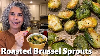 Obsessed with Parmesan Roasted Brussel Sprouts  In Renees Kitchen [upl. by Sueaddaht351]