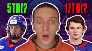 Reacting To NHLcoms 2024 NHL Mock Draft [upl. by Hsan]