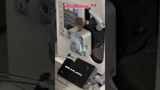 How the microtome works ✨ laboratorylife histopathology tissucuttingmachine viralvideo medico [upl. by Waki766]