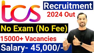 TCS Recruitment 2024 TCS Vacancy 2024 TCS Jobs 2024 July 2024 OFF Campus Placements  jobs 2024 [upl. by Nayarb]