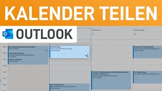 📅 Outlook Kalender freigeben Termine mit Kollegen amp Familie teilen [upl. by Weld]