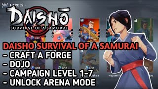 DAISHO SURVIVAL OF A SAMURAI  UNLCOK THE ARENA MODE [upl. by Ennybor]