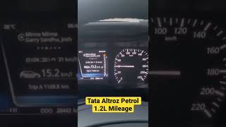 Tata Altroz Petrol 12 City Mileage Test  Tata Altroz 2023 Test [upl. by Naesed343]