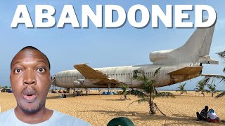 An Abandoned Plane on a Beach  Beach Life in Cotonou Benin Republic [upl. by Myrilla]