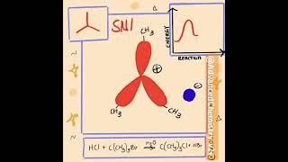 Nucleophilic substitution reaction SN1 reaction  shortsfeed chemistry fypシ゚viral viralvideoyt [upl. by Michey]