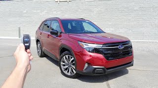 2025 Subaru Forester Touring Start Up Walkaround Test Drive and Review [upl. by Vallery]