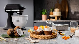 Crème glacée à la noix de coco avec la sorbetière  Recette  KitchenAid [upl. by Roach]