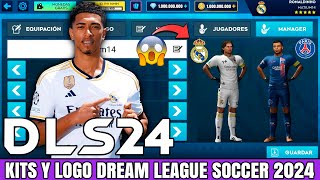 COMO PONER KITS Y LOGOS AL DREAM LEAGUE SOCCER 2024 UNIFORMES Y ESCUDOS MUY FÁCIL [upl. by Yerocaj]