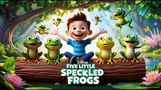 Five little speckled frogs  5 Little Speckled Frog Song NurseryRhymes SuperSimpleSongs [upl. by Ginsburg]