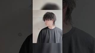 マッシュウルフが出来るまで ウルフ ウルフカット haircut ウルフヘア センターパートウルフ カルマパーマ パーマ メンズウルフ [upl. by Parthen136]