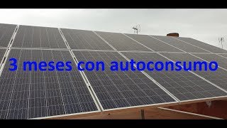 3 meses con placas solares para autoconsumo [upl. by Ydnis]