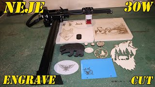 NEJE PLUS 2S N40630 Laser Engraver  Unboxing and review [upl. by Elexa]