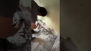 Satisfying Wall Preparation for Plastering How to Remove Old Plaster and Rebuild Your Walls [upl. by Aivle656]